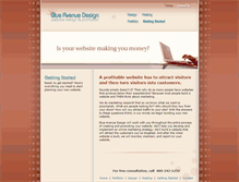 Tablet Screenshot of blueavenuedesign.com